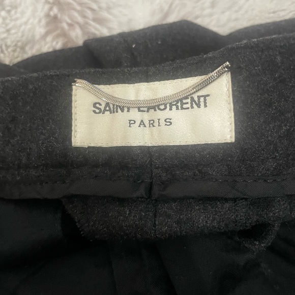 Saint Laurent Mens Wool Cashmere Pants Sz 52/34 - Picture 7 of 9